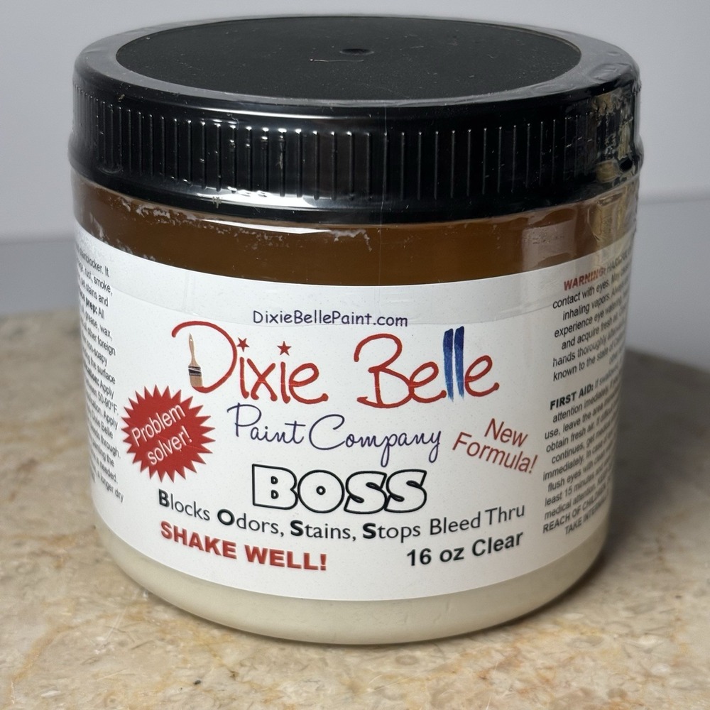 New Sealed Dixie Belle BOSS Primer Stain Odor blocker Stops‎ Bleed Through 16 oz